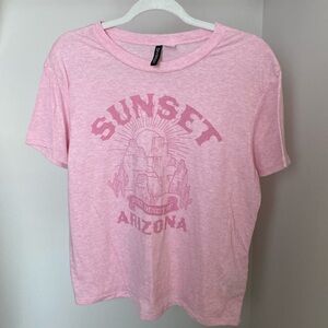 pink graphic tee